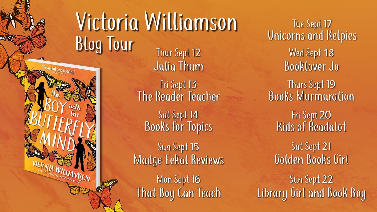 The Boy With the Butterfly Mind Blog Tour: Author Interview with Victoria  Williamson – Golden Books Girl